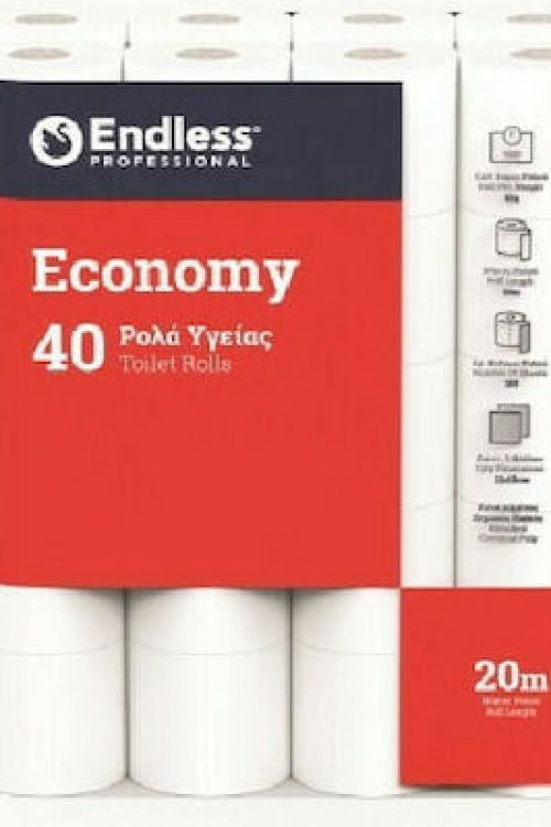 Endless Χαρτί Υγείας Economy 40 Ρολά 2 Φύλλων 70gr
