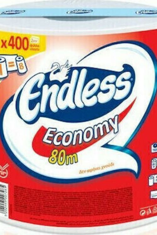 Endless Χαρτί Κουζίνας Economy 80m Ρολό 2 Φύλλων 800gr