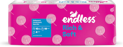 Endless Χαρτί Υγείας Rich & Soft 10 Ρολά 4 Φύλλων 105gr